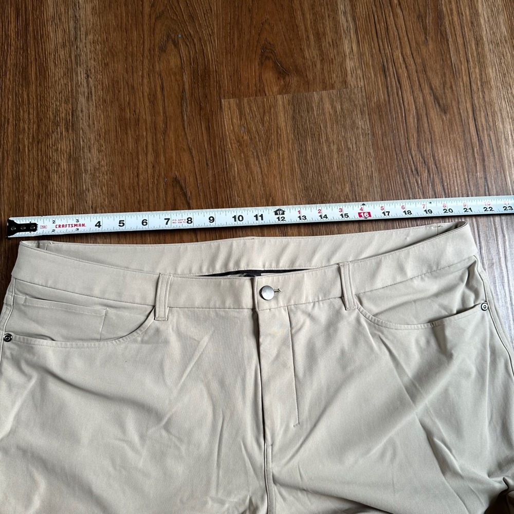 Lululemon ABC Pant Mens 40 Tan Good Warpstreme Classic Fit 5-Pocket LM5A01S - Picture 4 of 7